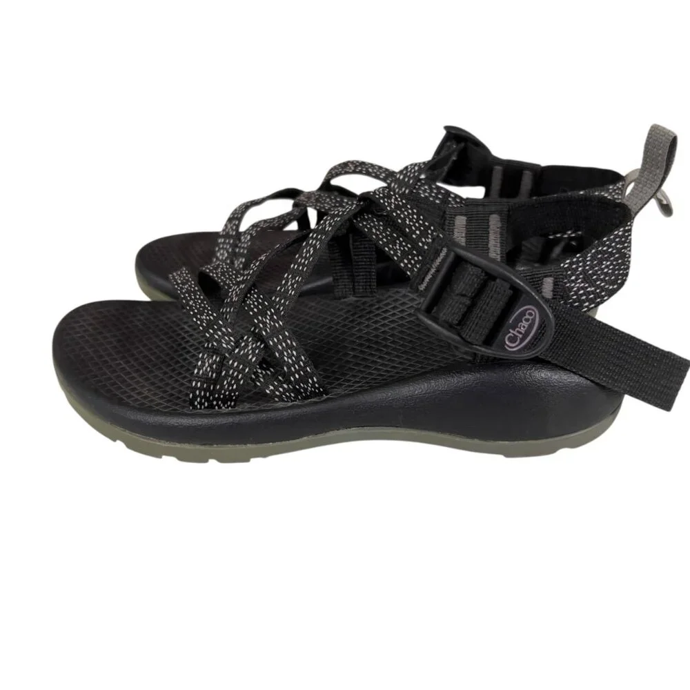 Chaco Kids Adjustable Strappy Athletic Sandals Black Size 2